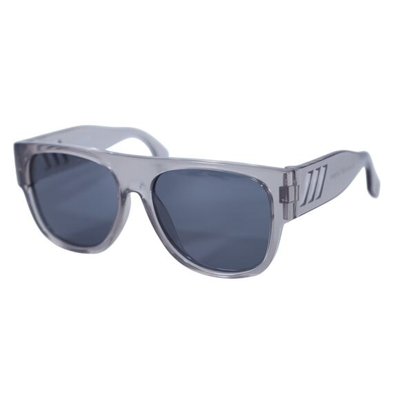 Le Specs FLOATATION Flat Top Square Polarized Sunglasses-Clear Shadow/Smoke-NWT - Picture 4 of 8